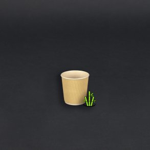 12 cl papkrus (bambus), varme drikke, ripple wall, 500 stk.