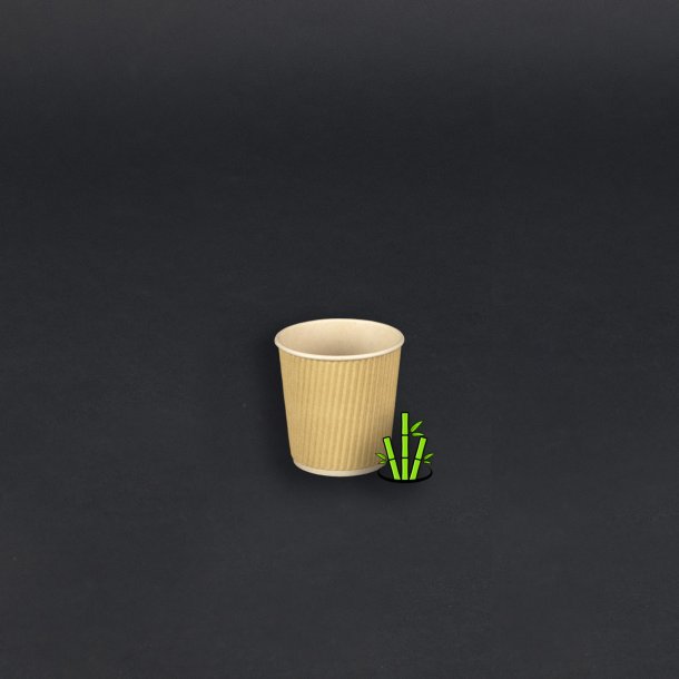 12 cl papkrus (bambus), varme drikke, ripple wall, 500 stk.