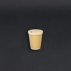 24 cl papkrus (bambus), varme drikke, ripple wall, 500 stk.
