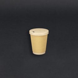 36 cl papkrus (bambus), varme drikke, ripple wall, 500 stk.