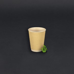 36 cl papkrus (bambus), varme drikke, ripple wall, 500 stk.