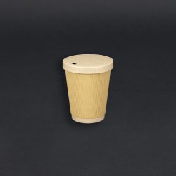 48 cl papkrus (bambus), varme drikke, ripple wall, 500 stk.