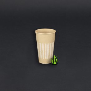 48 cl papkrus (bambus), varme drikke, single wall, 1.000 stk.