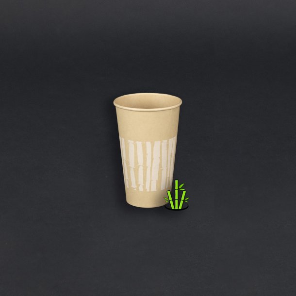 48 cl papkrus (bambus), varme drikke, single wall, 1.000 stk.