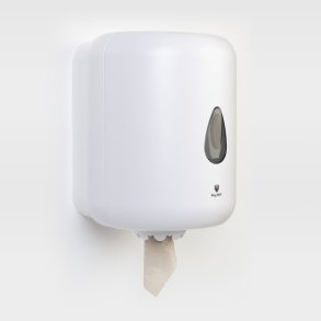 Papirhåndklæde-, aftørringspapirdispenser