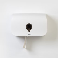 Toiletpapirdispenser, dobbelt, standardrulle