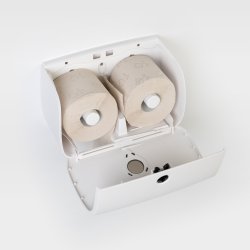 Toiletpapirdispenser, dobbelt, standardrulle