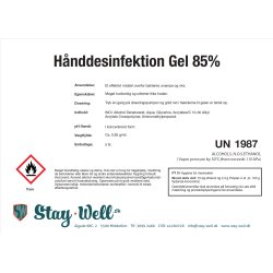 Hnddesinfektion 85% Gel, 5 liter
