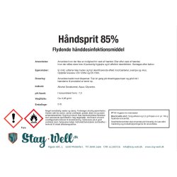 Hndsprit 85%, tyndtflydende, 5 liter - Abena