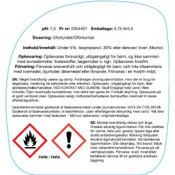 Overfladedesinfektion (hospitalssprit) 70%, 750ml