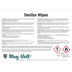 Overfladedesinfektion 70%, wipes, 100 stk.