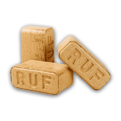 HELT TRK!, trbriketter RUF, 960kg, A1 kvalitet, frit leveret