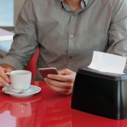 Servietdispenser, kompakt bordmodel