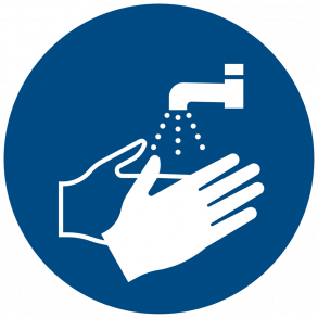 Pbudsskilt - Hndvask pbudt ISO 7010 M011