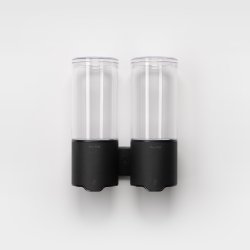 Vandtt dispenser - sbe, shampoo, hndsprit (gel). Berringsfri. Regulerbar mngde. Dobbel.