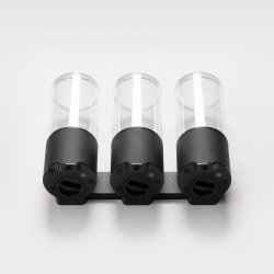 Vandtt dispenser - sbe, shampoo, hndsprit (gel). Berringsfri. Regulerbar mngde. Trippel.