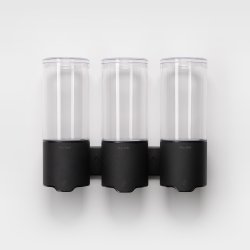 Vandtt dispenser - sbe, shampoo, hndsprit (gel). Berringsfri. Regulerbar mngde. Trippel.