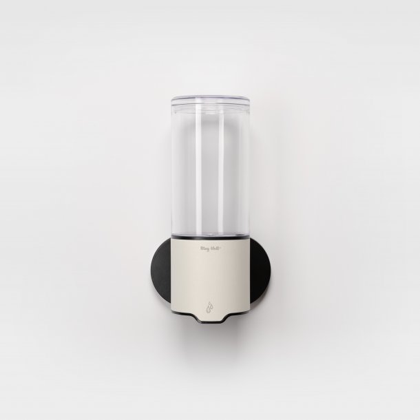 Vandtt dispenser - sbe, shampoo, hndsprit (gel). Berringsfri. Regulerbar mngde. Enkel. Hvid
