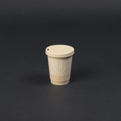 Bambuslg med drikkehul for 360ml bger til varme drikke 1000 stk