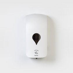 Dispenser - sbe, hndsprit (gel). Berringsfri. Genopfyldelig. Regulerbar mngde.