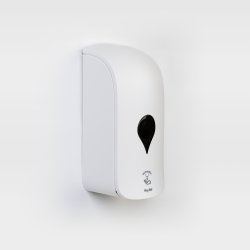 Dispenser - sbe, hndsprit (gel). Berringsfri. Genopfyldelig. Regulerbar mngde.