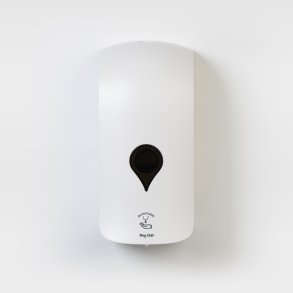 Dispenser til skummende sæbe/hånddesinfektion. Berøringsfri. Genopfyldelig. Regulerbar mængde.