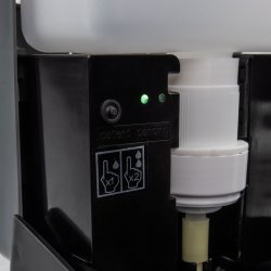 Dispenser til hndsprit. Berringsfri. Genopfyldelig. Regulerbar mngde.