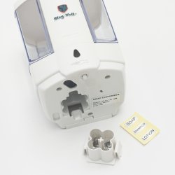 Dispenser - sbe, shampoo og hndsprit (gel). Berringsfri. Genopfyldelig.