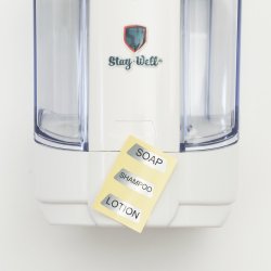 Dispenser - sbe, shampoo og hndsprit (gel). Berringsfri. Genopfyldelig.