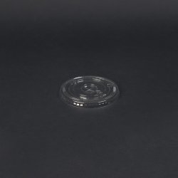 Clear PET lid for '0,4' - hole for straw 1000 pcs