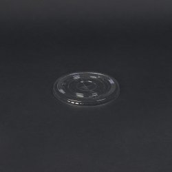 Clear PET lid for '1,0' - hole for straw 500 pcs
