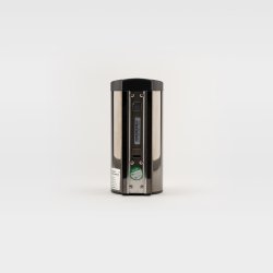 Dispenser - sbe, hndsprit (gel). Berringsfri. Genopfyldelig. Regulerbar mngde. Sort.