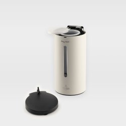 Dispenser - sbe, hndsprit (gel). Berringsfri. Genopfyldelig. Regulerbar mngde. Hvid.